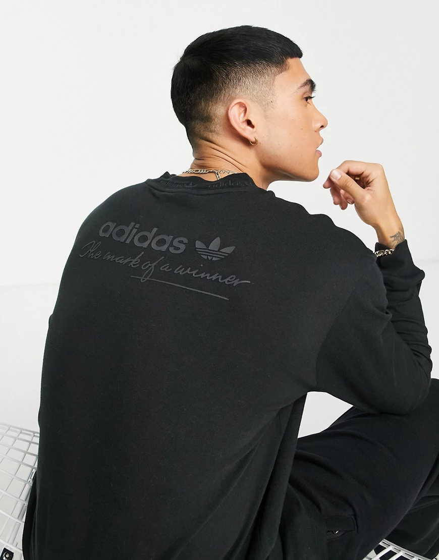 adidas Originals – Trefoil Linear – Hochwertiges, langärmliges Oberteil in günstig online kaufen