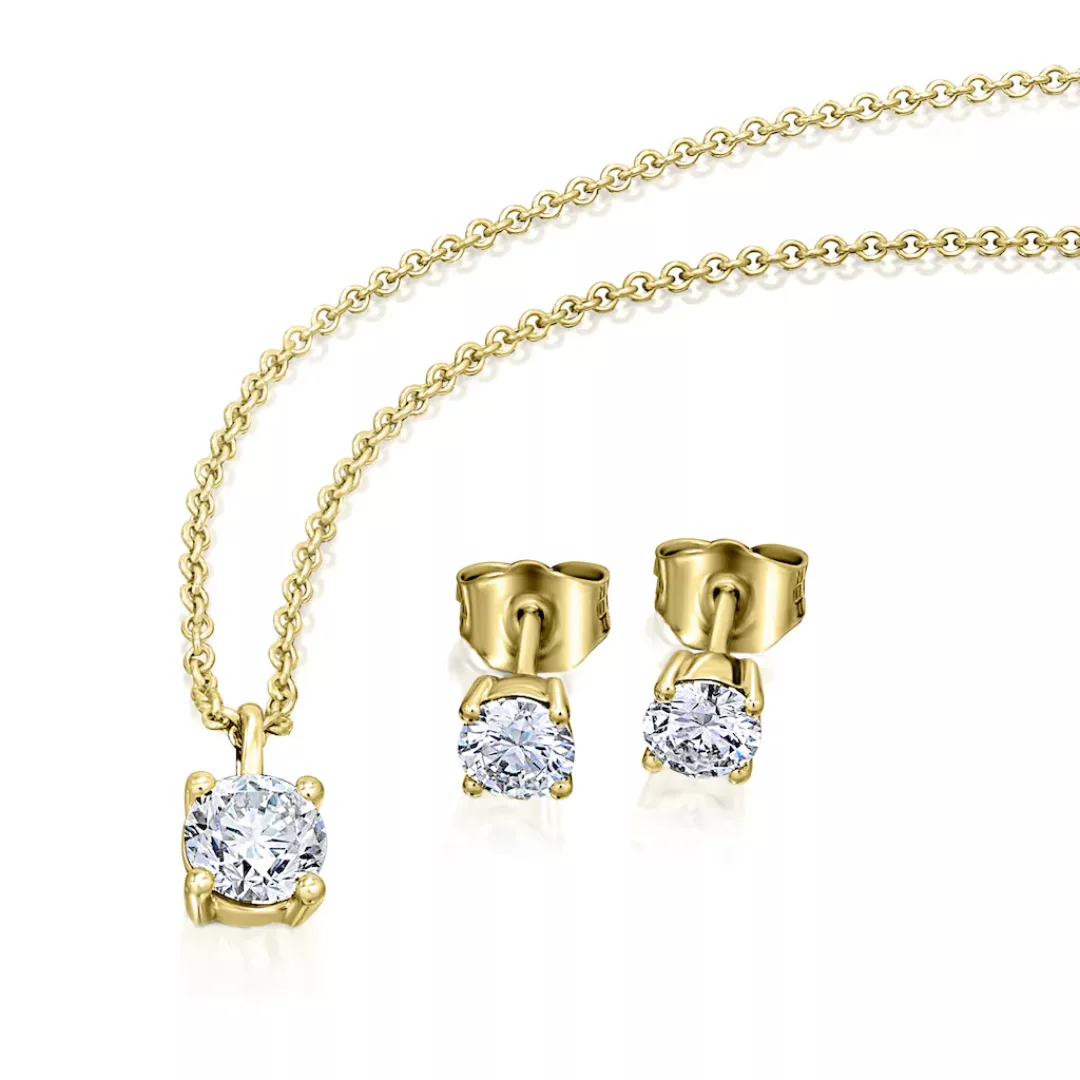ONE ELEMENT Kettenanhänger "0.3 ct Diamant Brillant Anhänger aus 750 Gelbgo günstig online kaufen