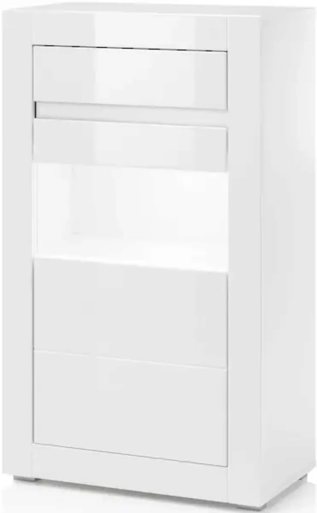 INOSIGN Vitrine "Carat", Höhe 112 cm, Leisten angeliefert, 1 x grau, 1 x we günstig online kaufen