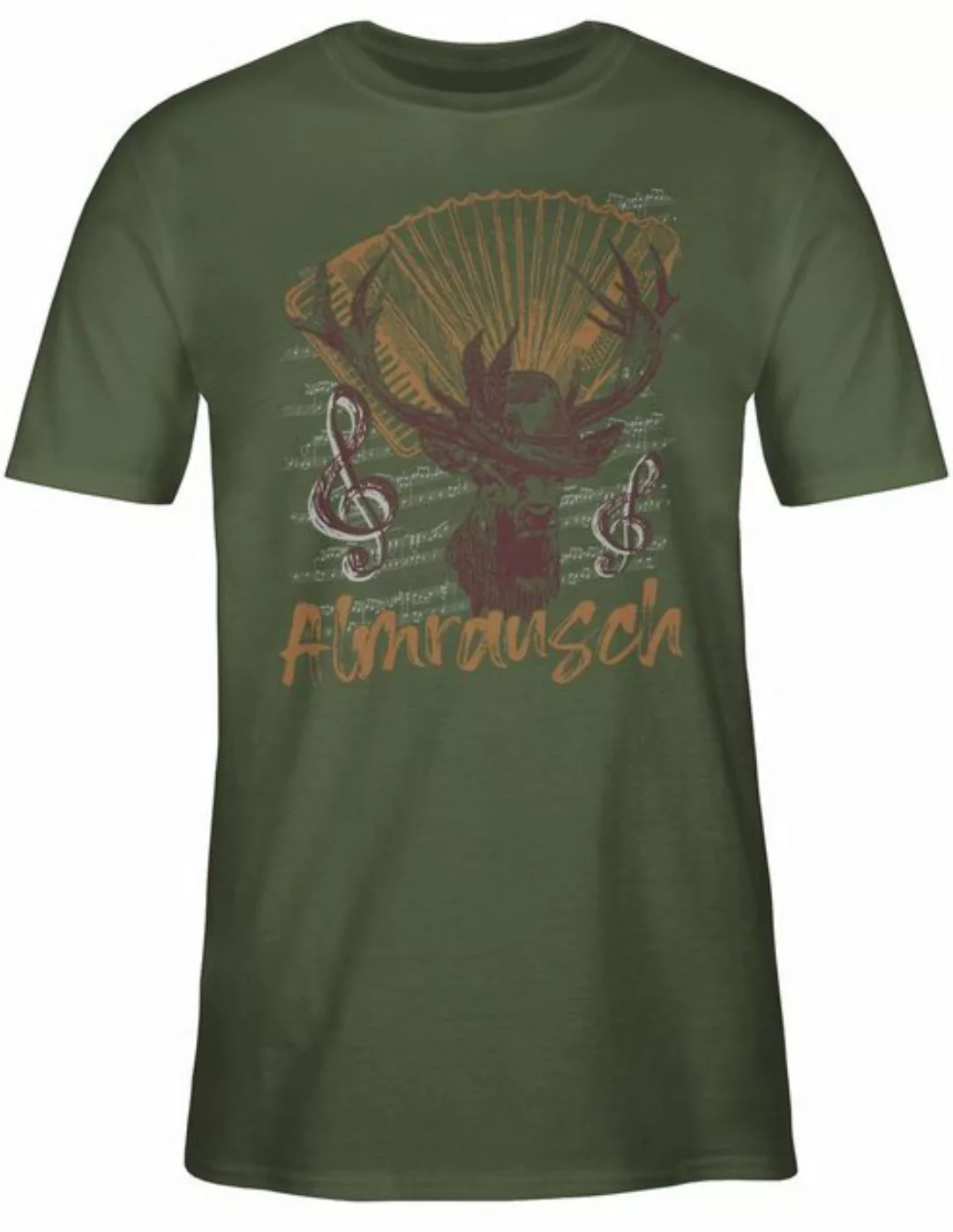 Shirtracer T-Shirt Almrausch Hirsch Tradition Alpen Almerer Mode für Oktobe günstig online kaufen