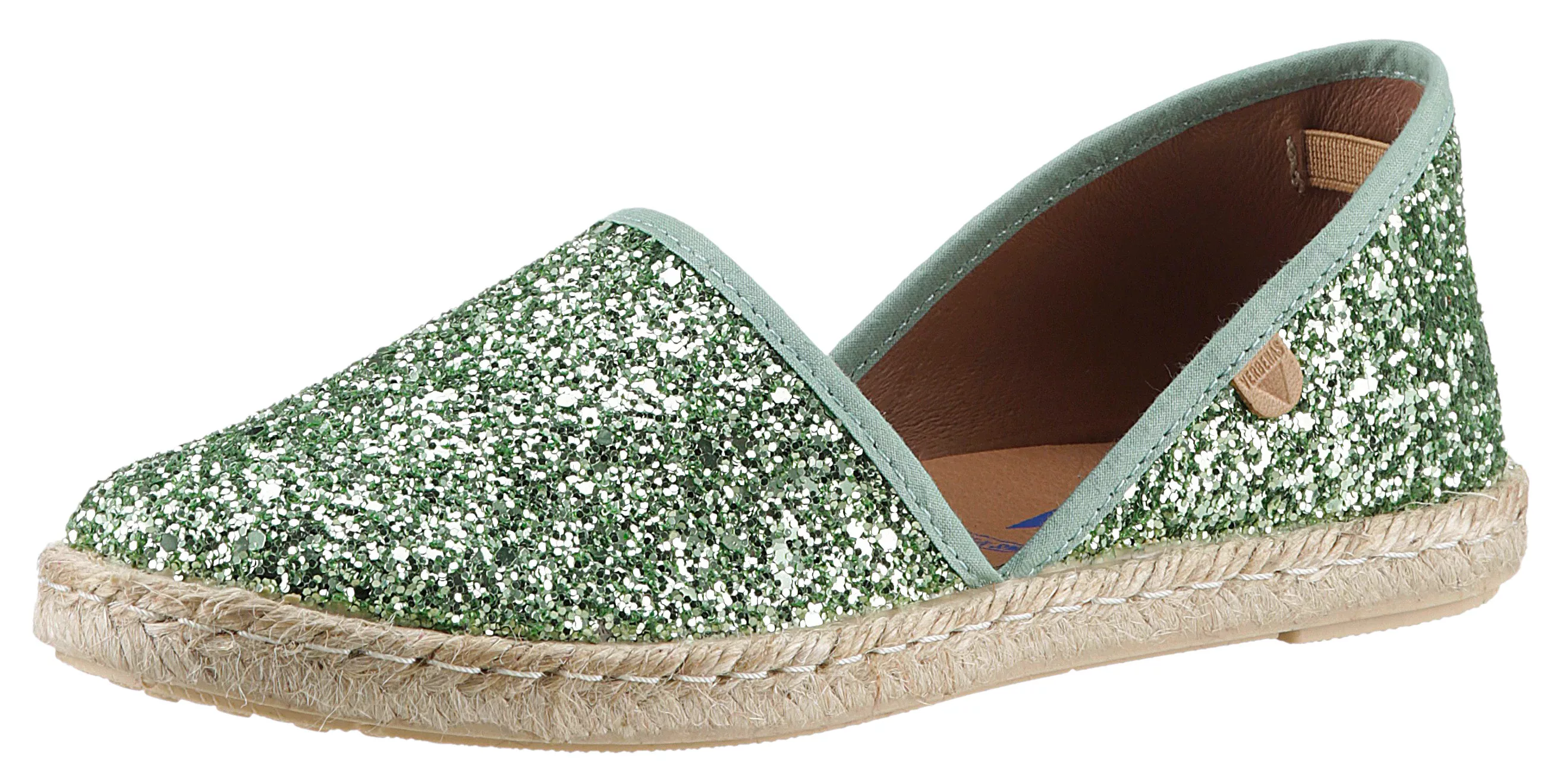 VERBENAS Espadrille "CARMEN GLITTER", Slipper, Sommerschuh, Strandschuh mit günstig online kaufen