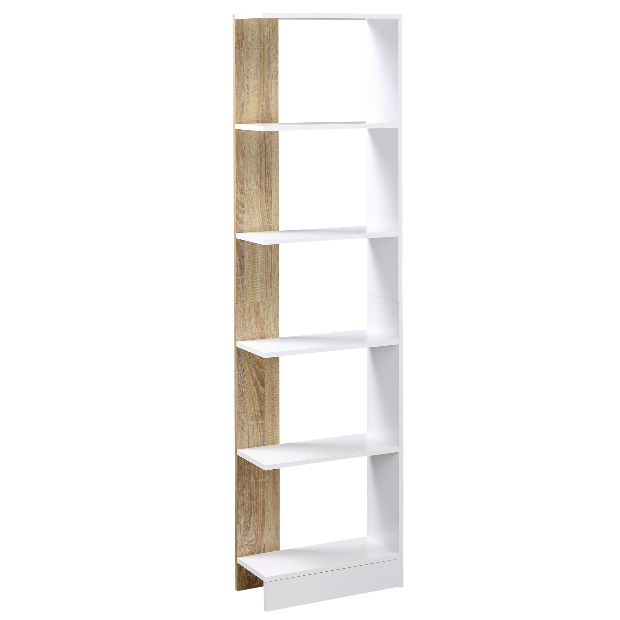 HOMCOM Standregal Bücherregal 5-stufiges Büroregal Lagerregal Aktenregal Kü günstig online kaufen