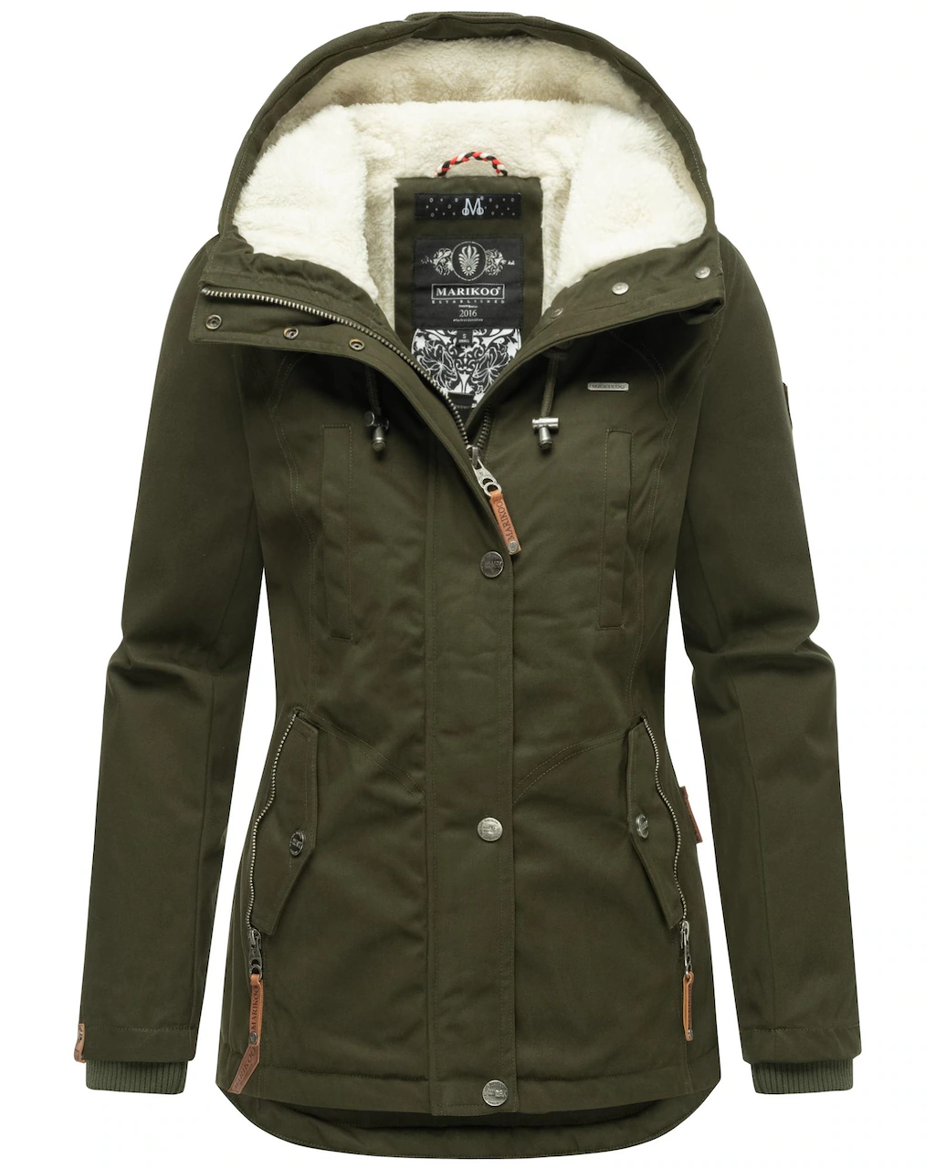 Marikoo Winterjacke "Bikoo", mit Kapuze, sportliche Damen Outdoor Baumwollj günstig online kaufen