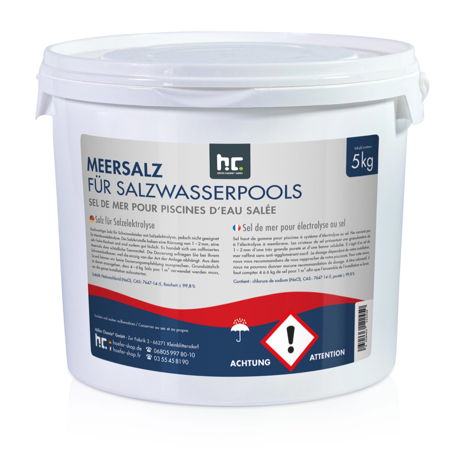 Höfer Chemie Poolsalz für Salzwasserpools Salzelektrolyse 5kg günstig online kaufen