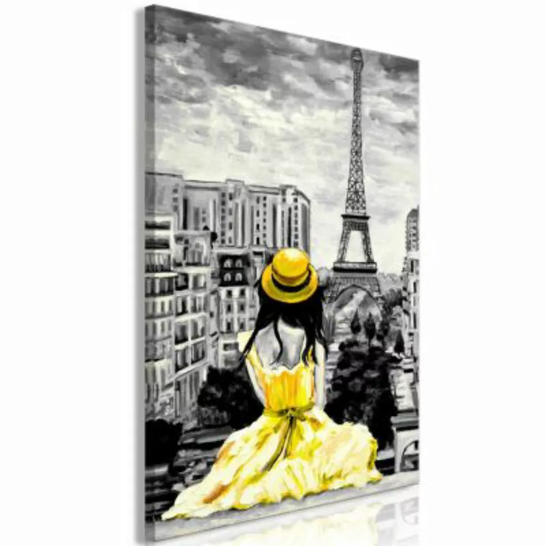 artgeist Wandbild Paris Colour (1 Part) Vertical Yellow gelb/grau Gr. 40 x günstig online kaufen