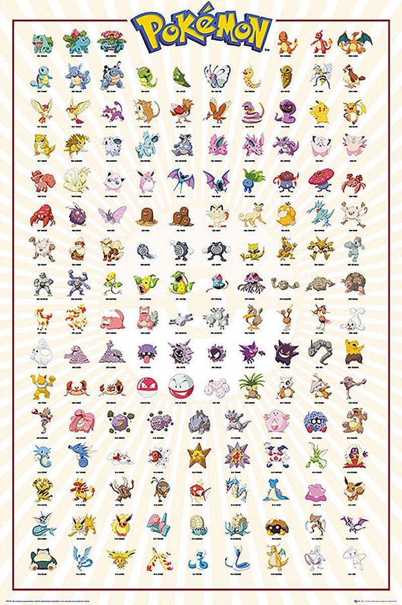 GB eye Poster Pokémon Poster Charaktere günstig online kaufen
