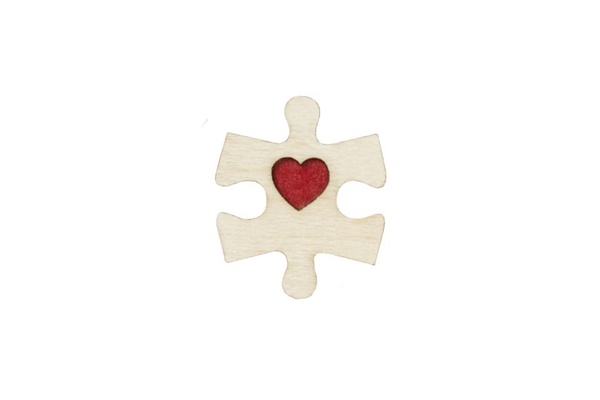 Broschen Aus Holz Für Paare | Mode Schmuck | Puzzle günstig online kaufen