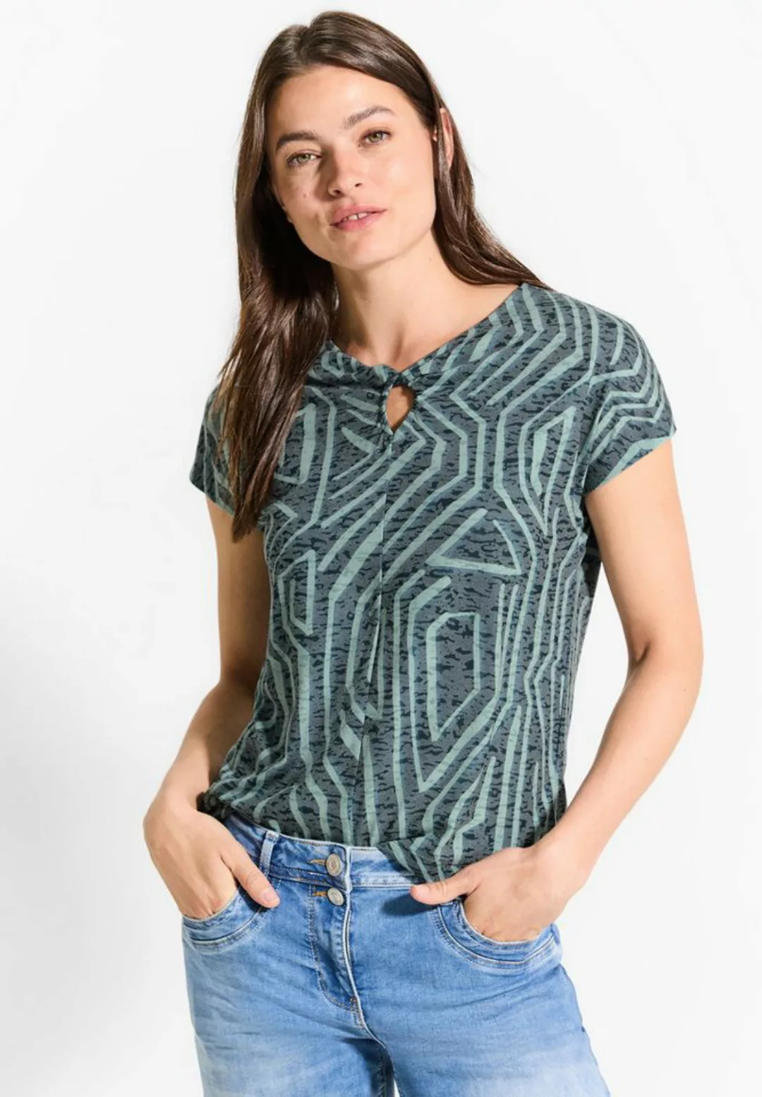 Cecil Print-Shirt mit All-Over Print günstig online kaufen