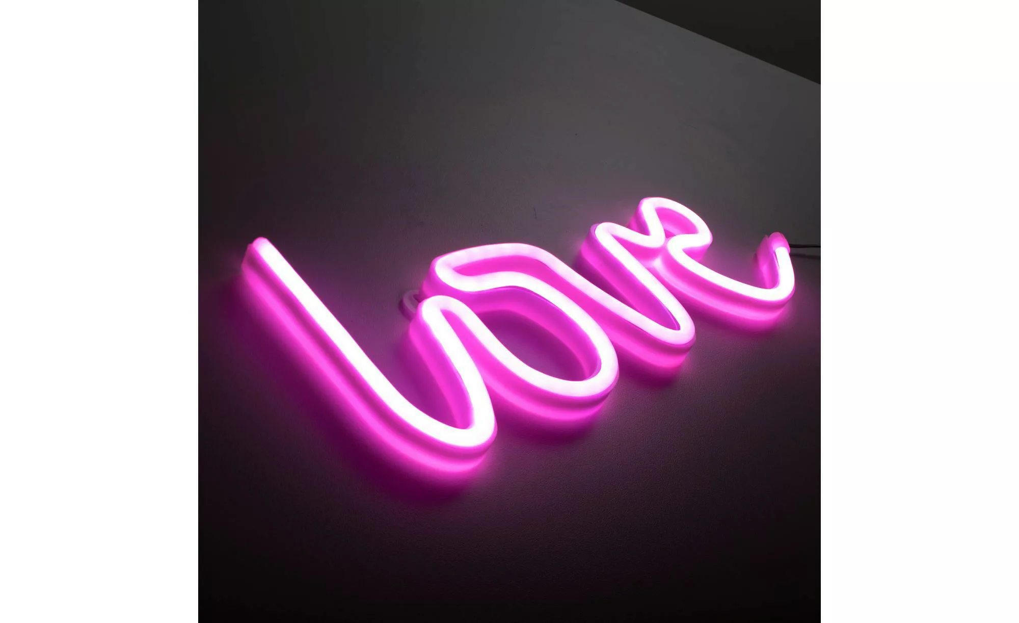 Paul Neuhaus Neonleuchte ¦ rosa/pink ¦ Maße (cm): B: 2 H: 12,5 T: 12,5 Lamp günstig online kaufen
