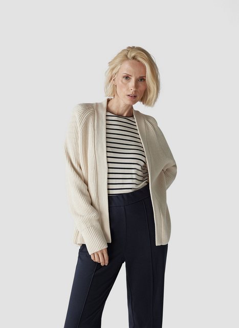 LeComte Strickjacke LeComte Offener Strick-Cardigan mit Perfangstruktur günstig online kaufen