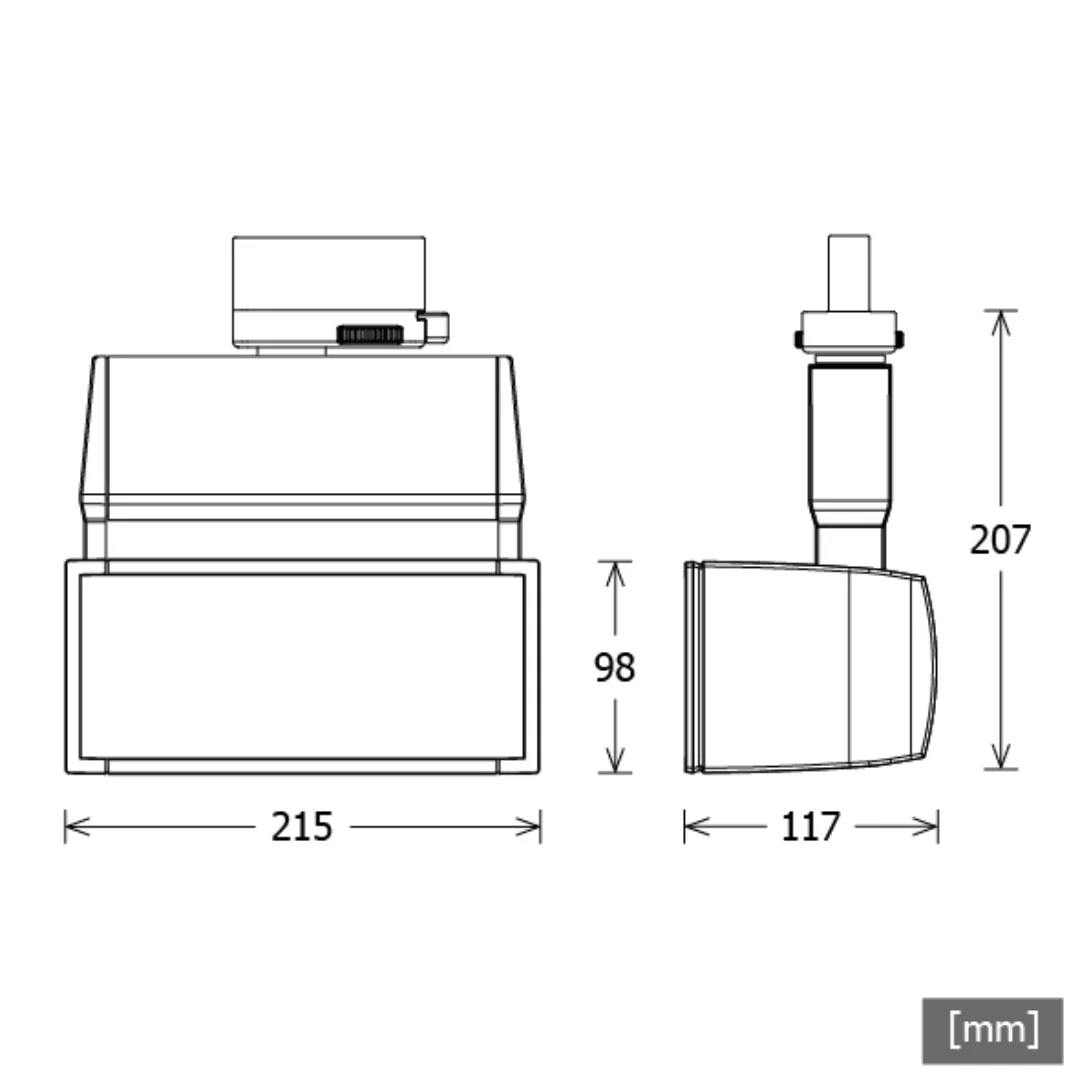 LTS Licht&Leuchten LED-Stromschienenstrahler 4000K silber EL 304.40.2 günstig online kaufen