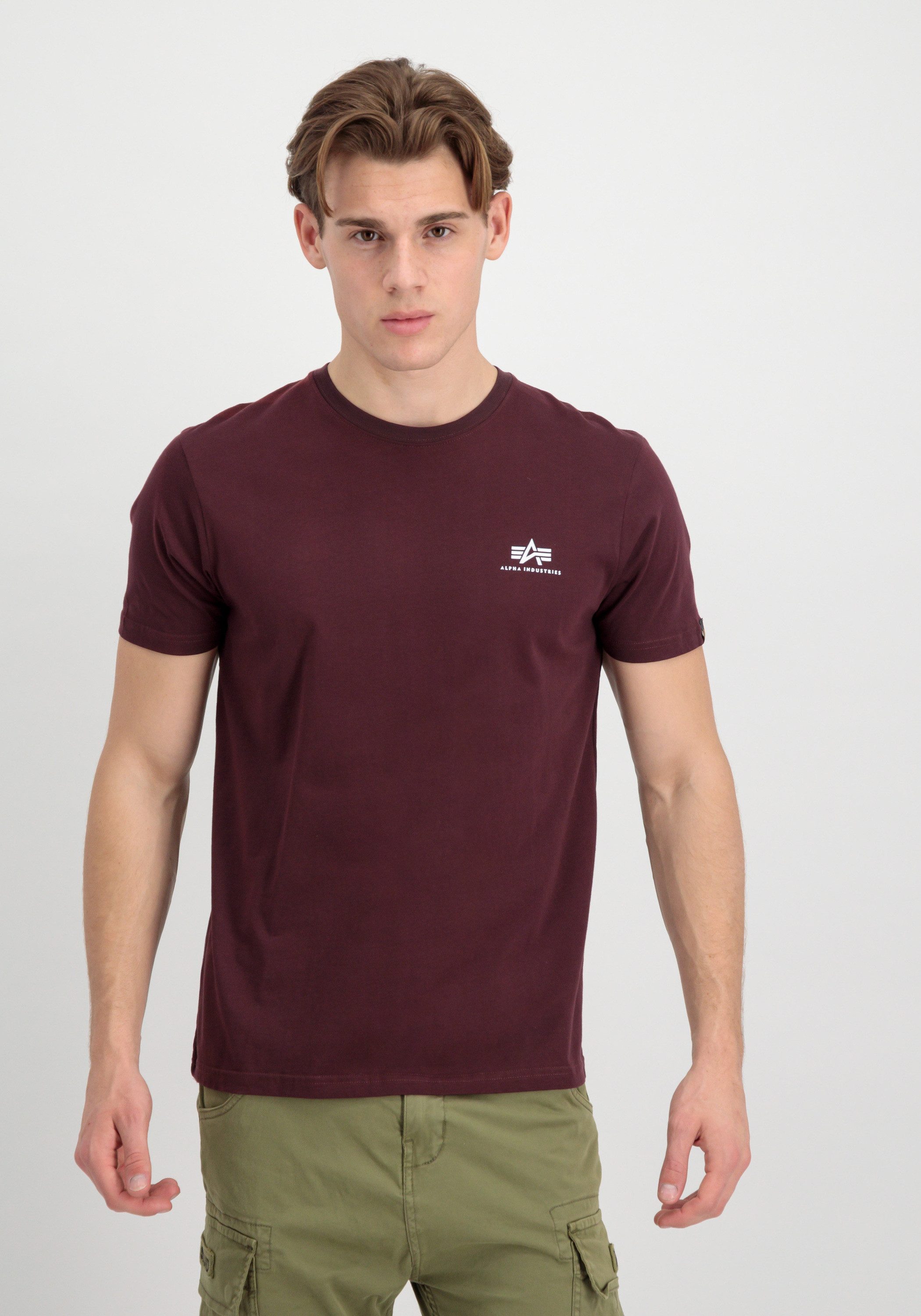 Alpha Industries Rundhalsshirt "BASIC T SMALL LOGO" günstig online kaufen