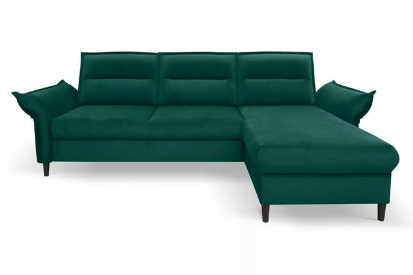 MOEBLO Ecksofa EMILIO, Eckcouch mit Bettfunktion Couch L-Form Polstergarnit günstig online kaufen