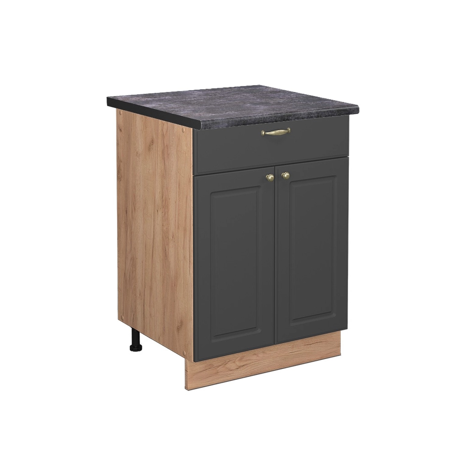 Vicco Unterschrank Fame-Line, Anthrazit-Gold/Goldkraft Eiche, 60 günstig online kaufen