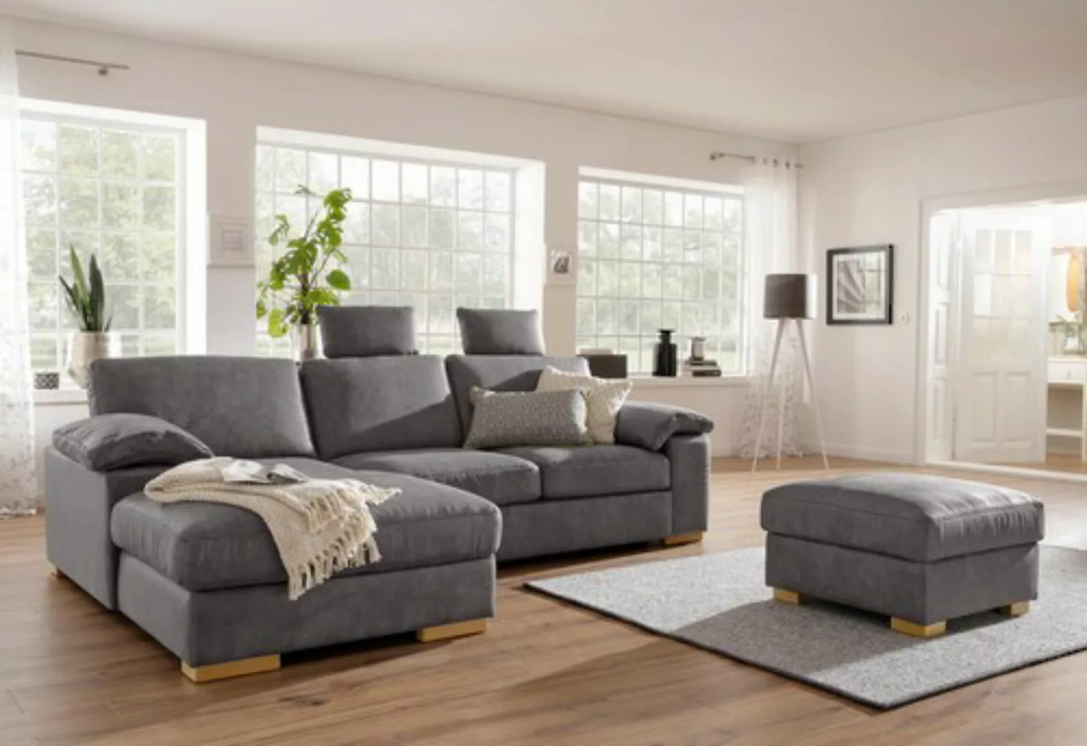 Home affaire Ecksofa »Ventura L-Form«, wahlweise mit Bettfunktion und Bettf günstig online kaufen