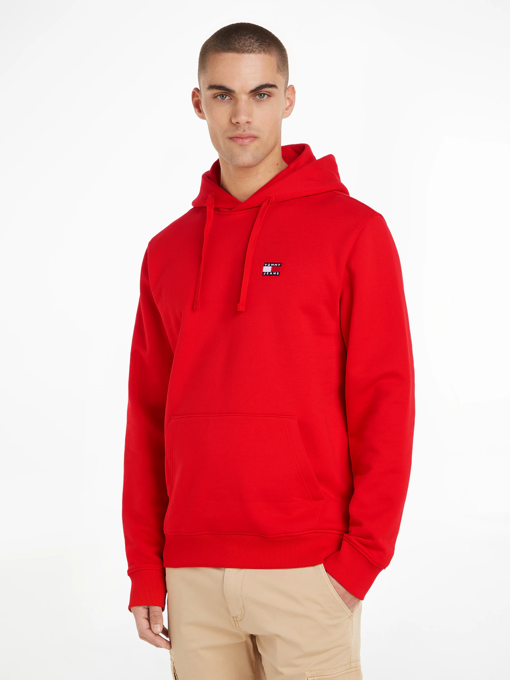 Tommy Jeans Kapuzensweatshirt "TJM REG BADGE HOODIE EXT", mit Kordel günstig online kaufen