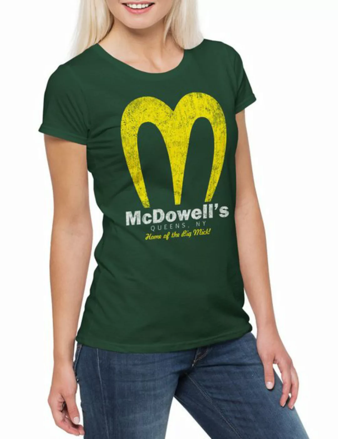 Urban Backwoods Print-Shirt Mc Dowell's Damen T-Shirt Big Mick Coming Movie günstig online kaufen