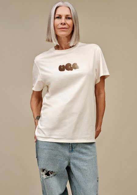 UGG T-Shirt Bubble Logo Tee Mit Rundhalsausschnitt günstig online kaufen