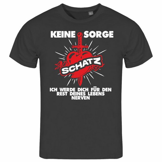 deinshirt Print-Shirt Herren T-Shirt Keine Sorge Schatz Funshirt mit Motiv günstig online kaufen
