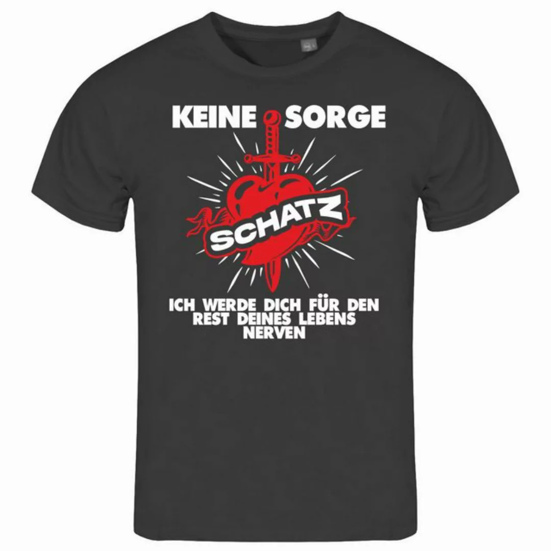 deinshirt Print-Shirt Herren T-Shirt Keine Sorge Schatz Funshirt mit Motiv günstig online kaufen