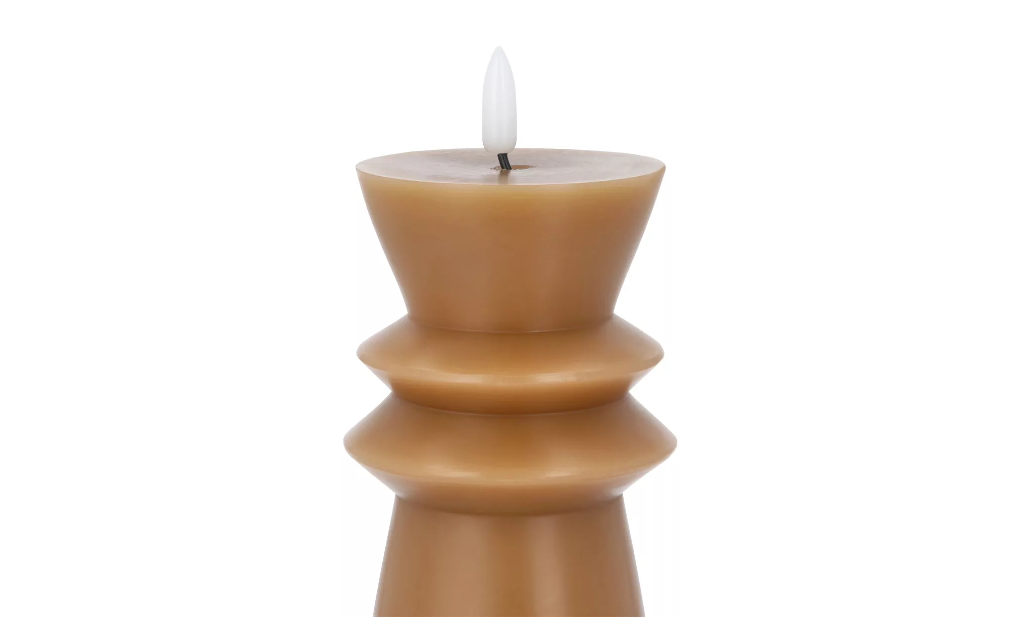 LED Kerze ¦ braun ¦ Wachs, Kunststoff ¦ Maße (cm): H: 14,6  Ø: 7.7 Weihnach günstig online kaufen