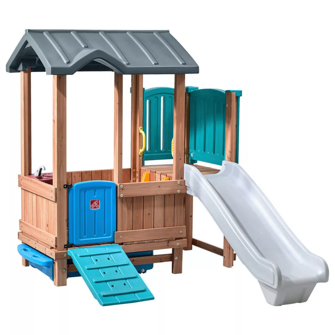 Step2 Spielhaus mit Rutsche Woodland Adventure multicolor B/H/L: ca. 165x18 günstig online kaufen