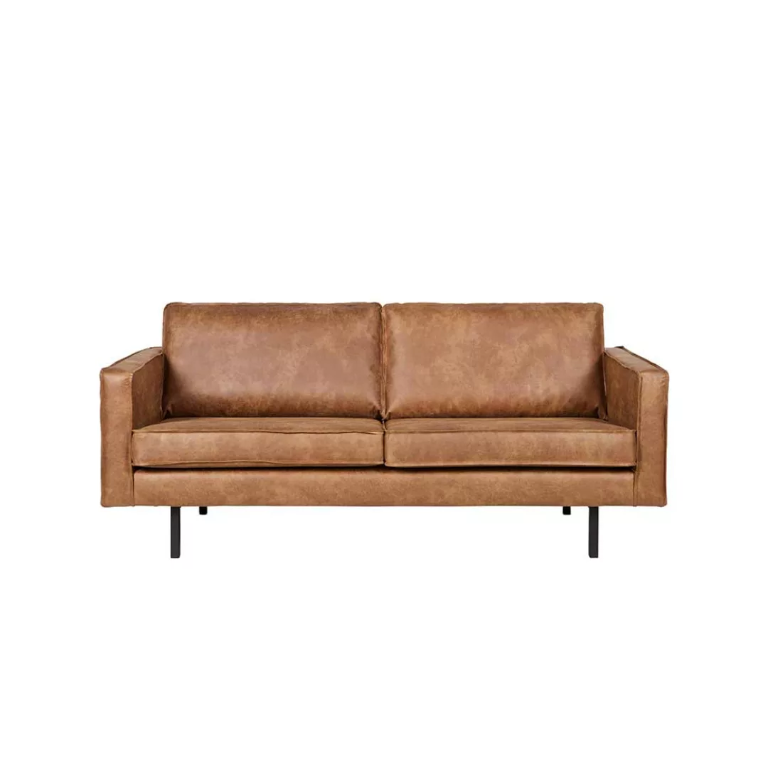 Lounge Sofa in Cognac Braun recycling Leder günstig online kaufen