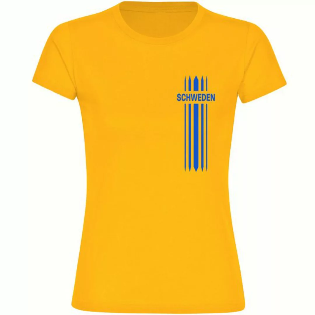 multifanshop T-Shirt Damen Schweden - Streifen - Frauen günstig online kaufen