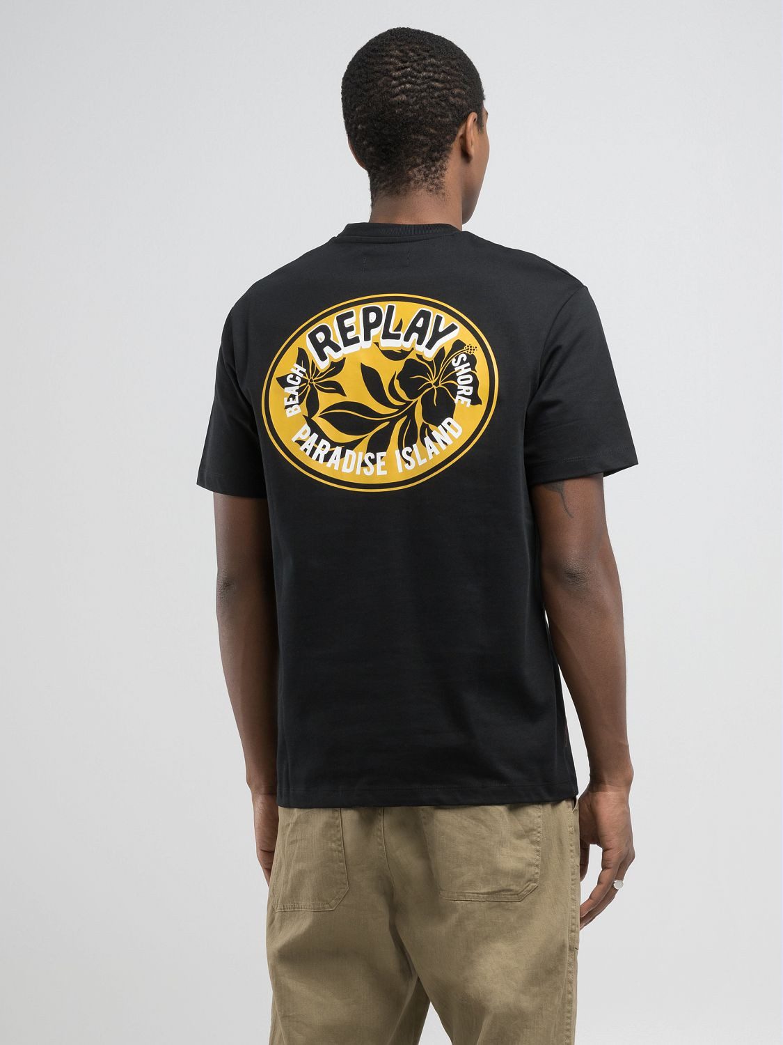 Replay T-Shirt mit Backprint günstig online kaufen
