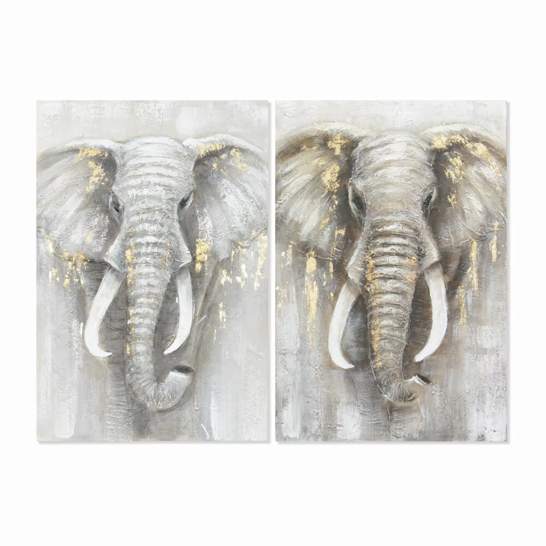 Bild Dkd Home Decor Elefant Kolonial (60 X 3 X 90 Cm) (2 Stück) günstig online kaufen