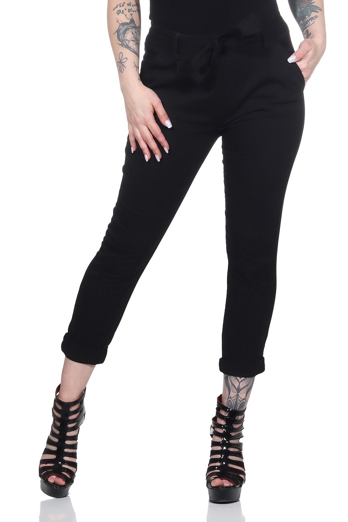 Mississhop Chinohose Damen Hose Baumwolle Hose günstig online kaufen