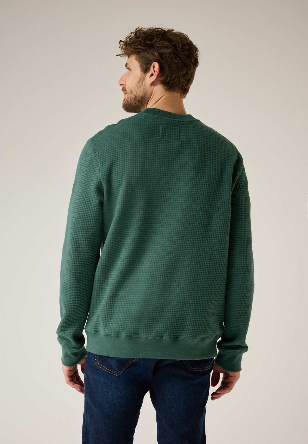 STREET ONE MEN Sweatshirt, mit Struktur günstig online kaufen