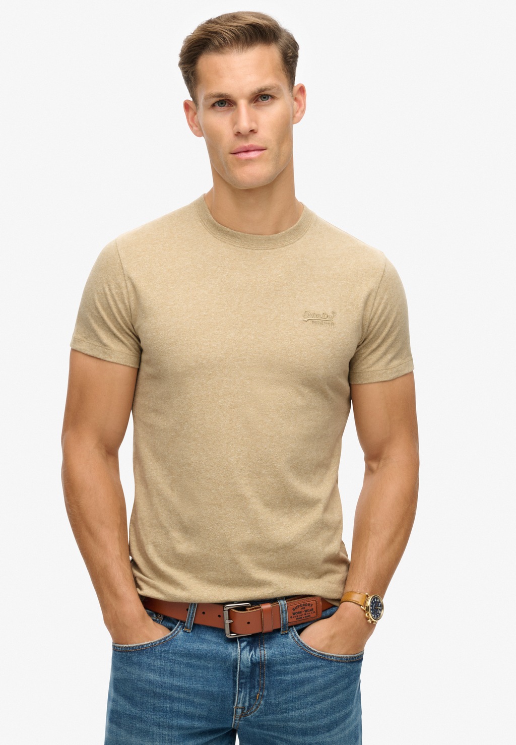 Superdry Rundhalsshirt "ESSENTIAL LOGO EMB TEE" günstig online kaufen