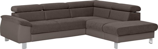 COTTA Ecksofa "Komaris L-Form", inklusive Kopf- bzw. Rückenverstellung, wah günstig online kaufen