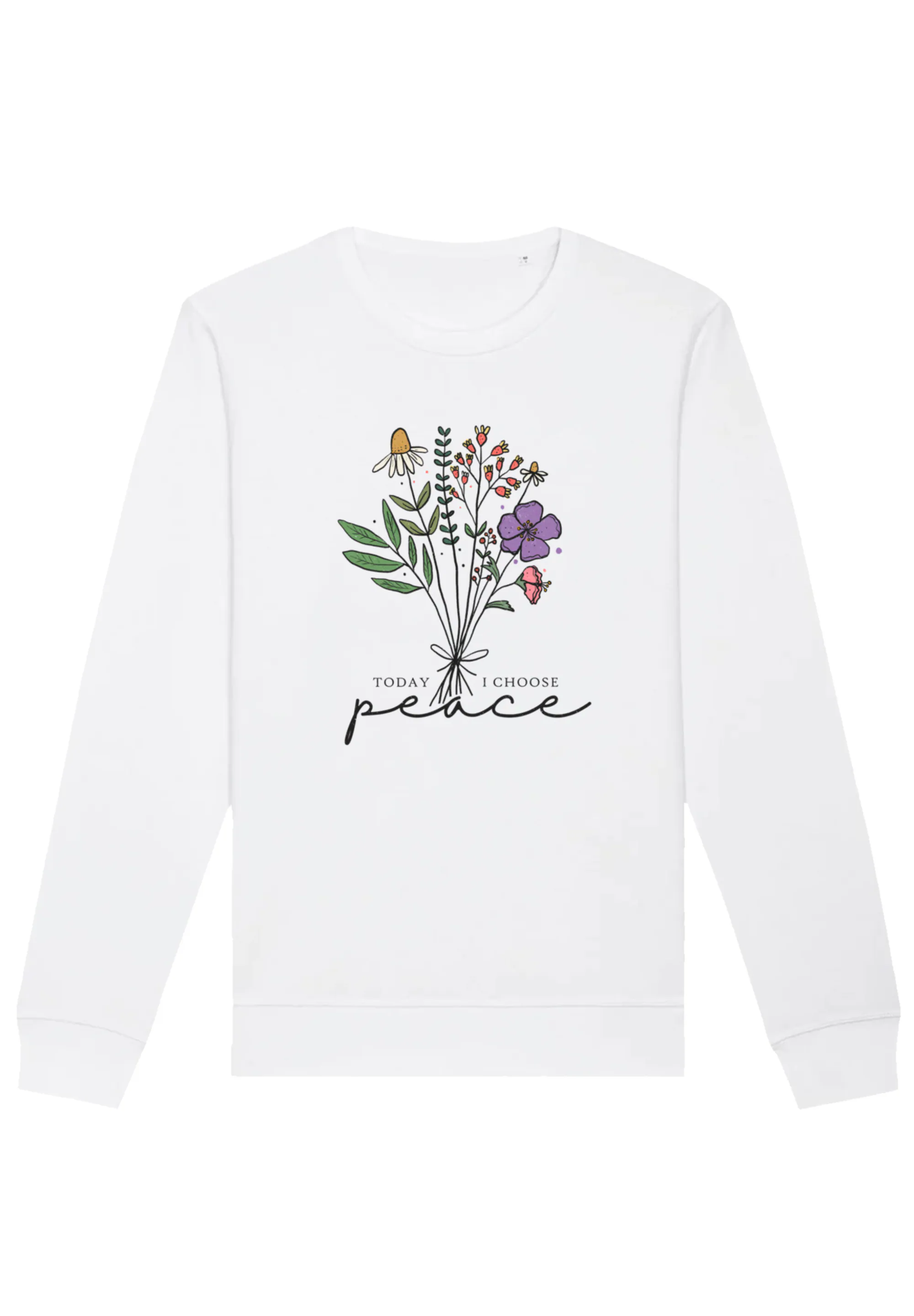 F4NT4STIC Sweatshirt "Flower today I choose peace", Premium Qualität günstig online kaufen