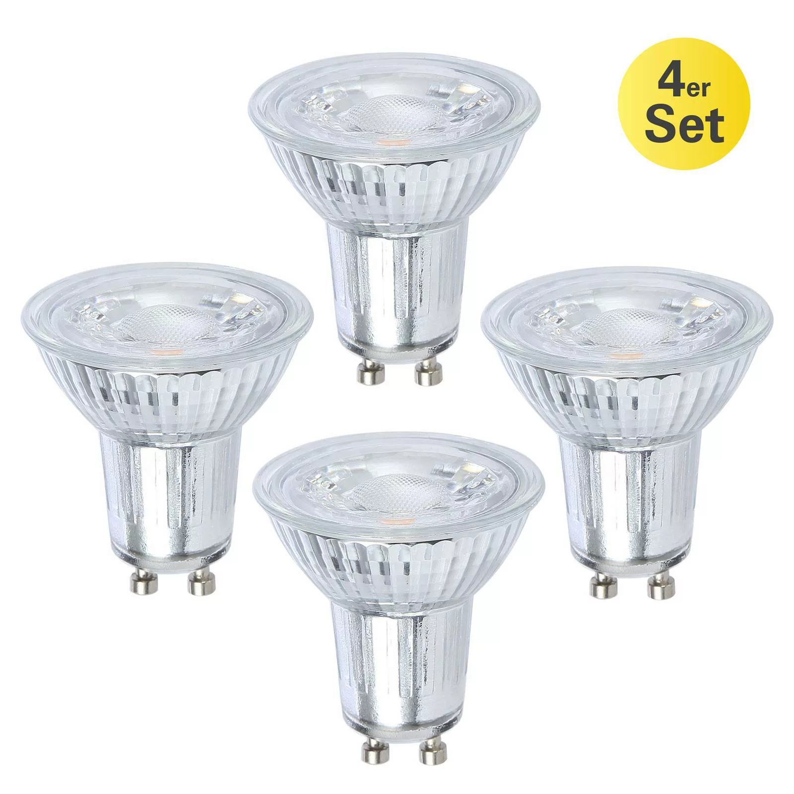 Näve LED-Leuchtmittel GU10 Reflektor R50 7 W 600 lm 4er Set 5,3 x 50 cm (H günstig online kaufen