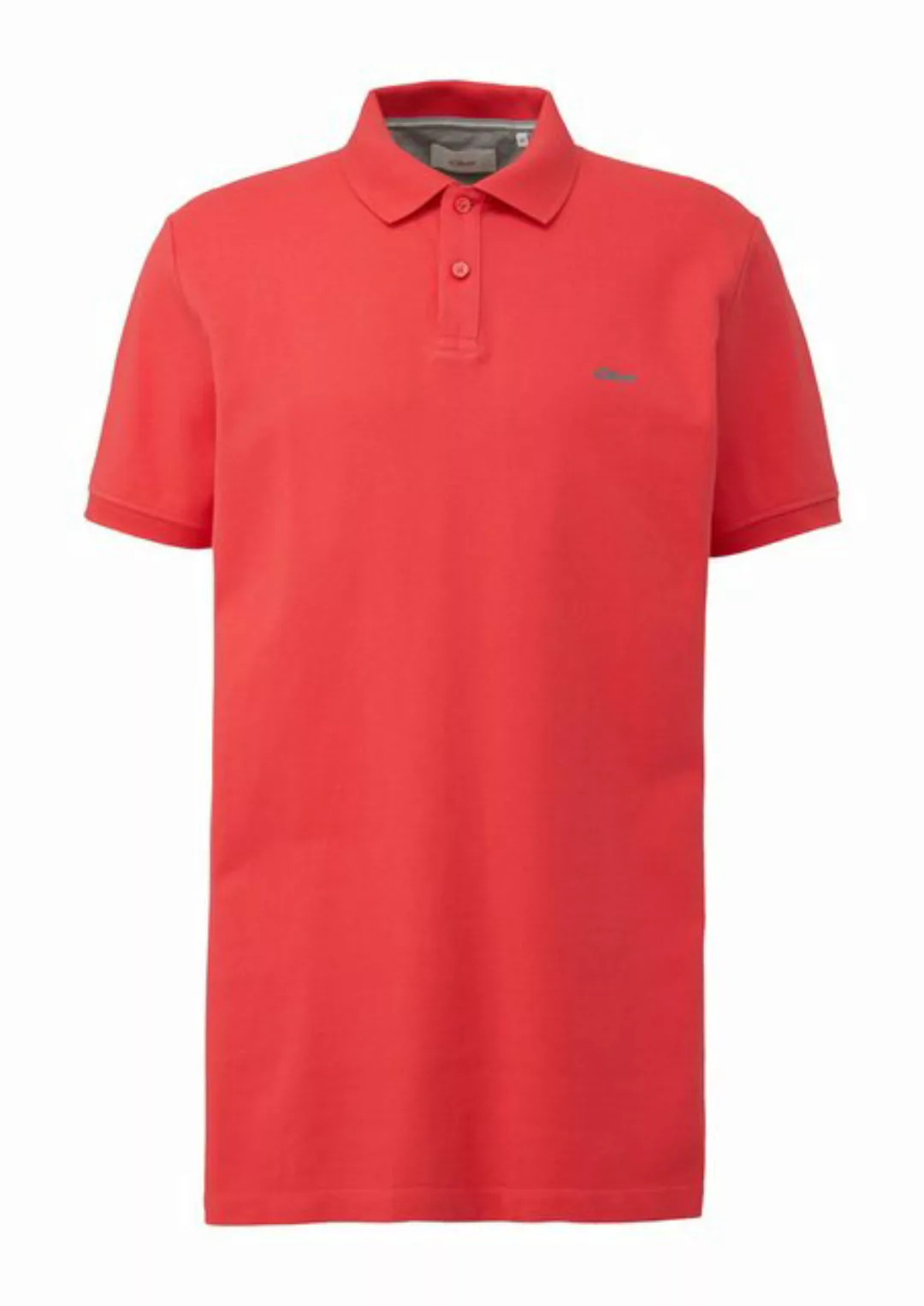 s.Oliver Kurzarmshirt Poloshirt mit Piquéstruktur Logo, Stickerei günstig online kaufen