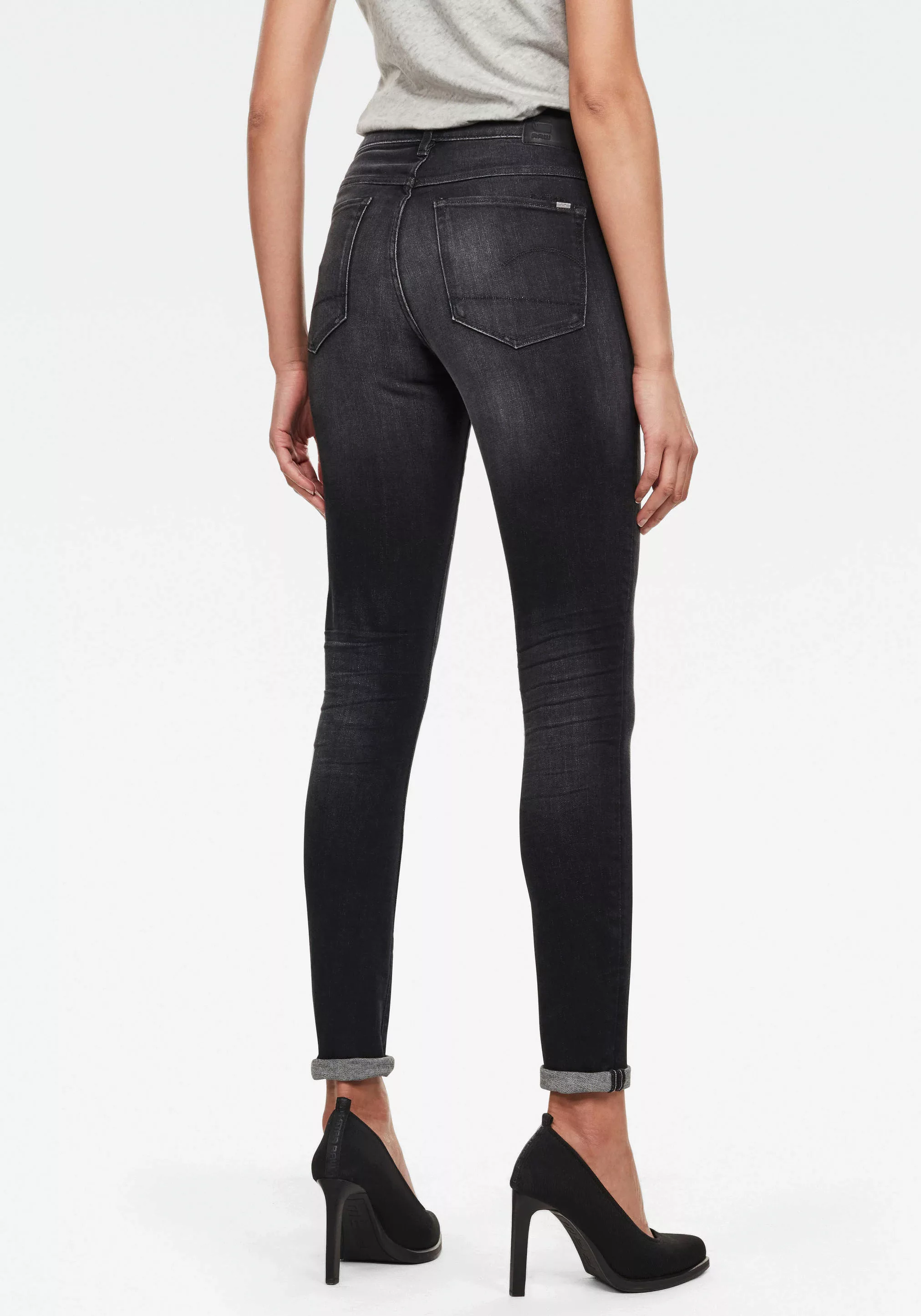 G-star 3301 High Waist Skinny Jeans 30 Worn In Coal günstig online kaufen