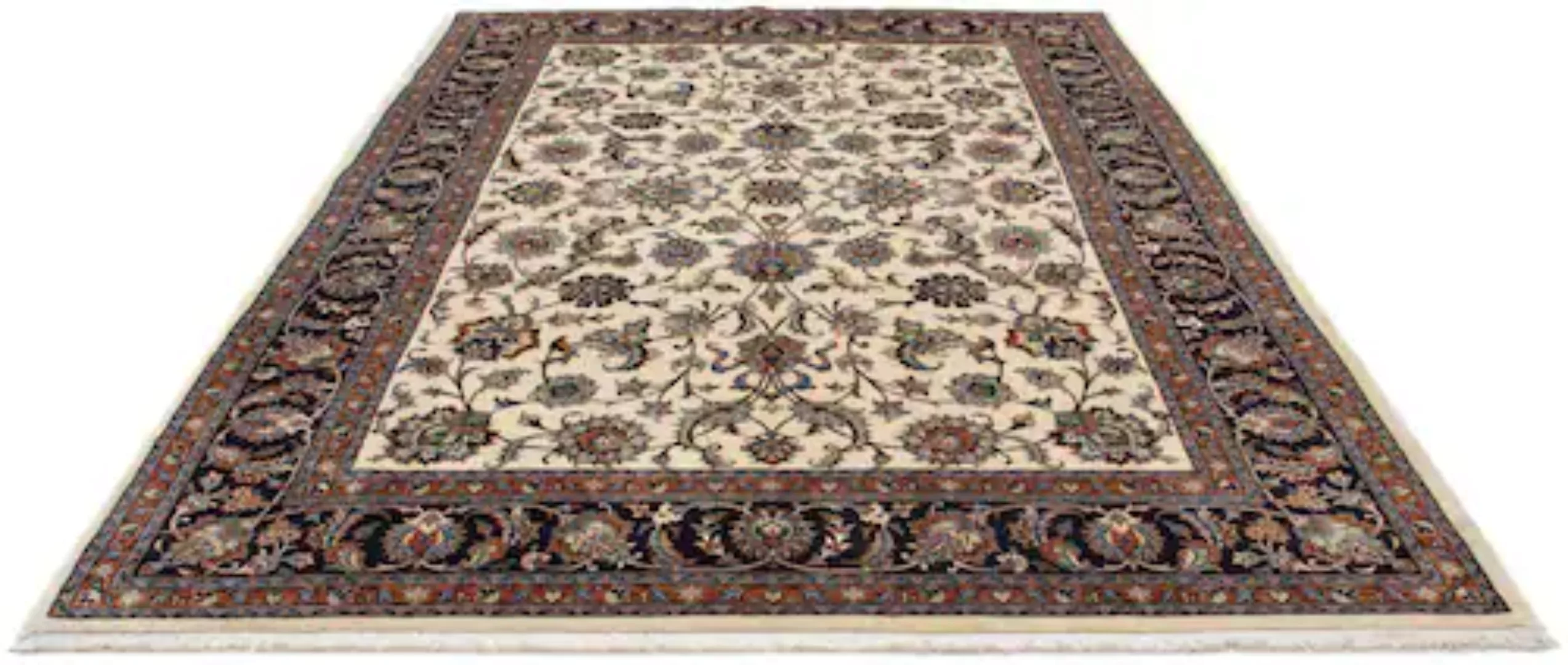 morgenland Wollteppich »Moud Blumenmuster Beige 281 x 203 cm«, rechteckig günstig online kaufen