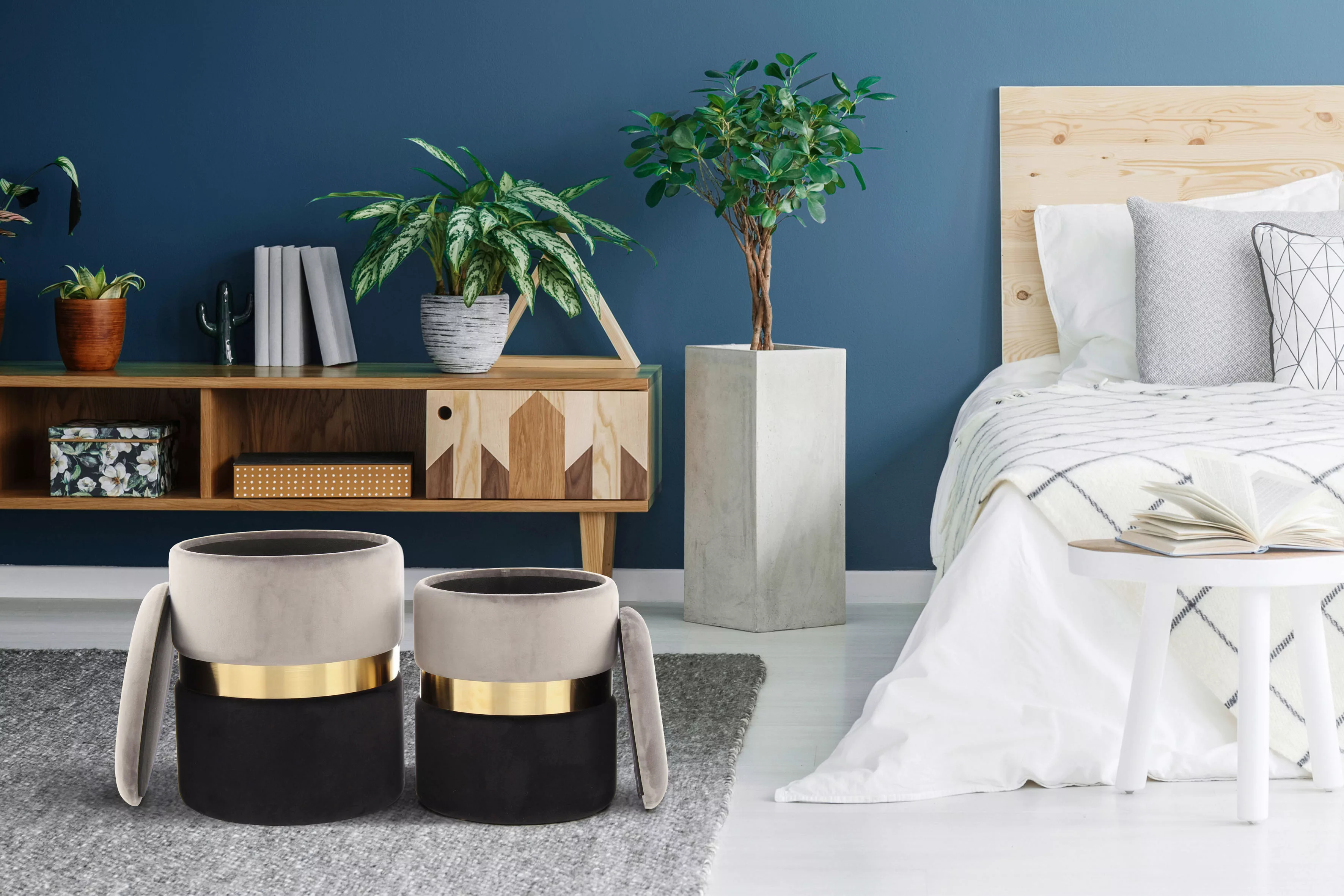 Kayoom Stauraumhocker Hocker Zora 125 2er-Set, günstig online kaufen