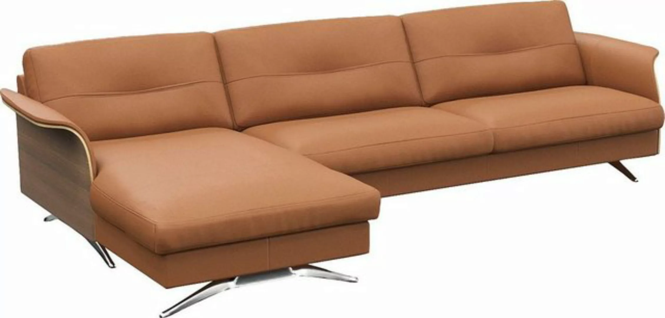 FLEXLUX Ecksofa "Glow, super bequem durch hochwertigem Sitzaufbau mit Feder günstig online kaufen