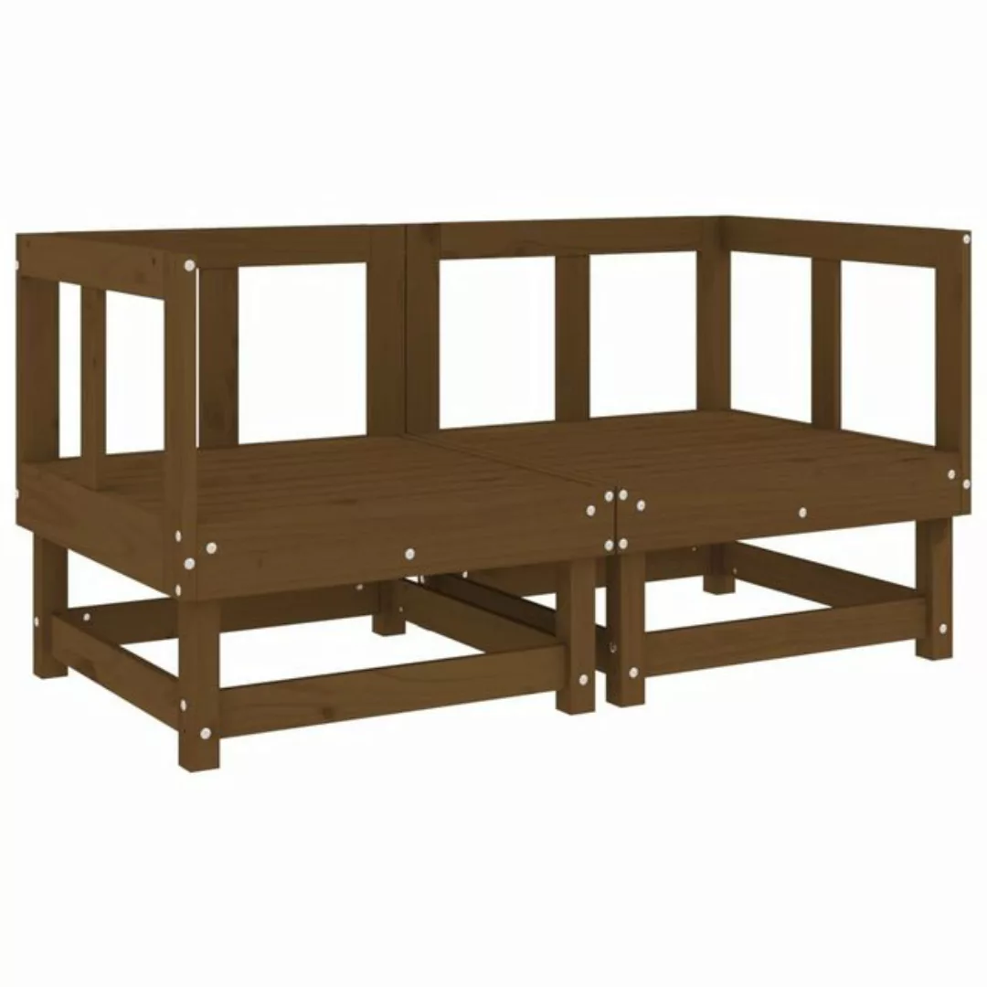 vidaXL Loungesofa Garten-Ecksofas 2 Stk. Honigbraun Massivholz Kiefer, 1 Te günstig online kaufen