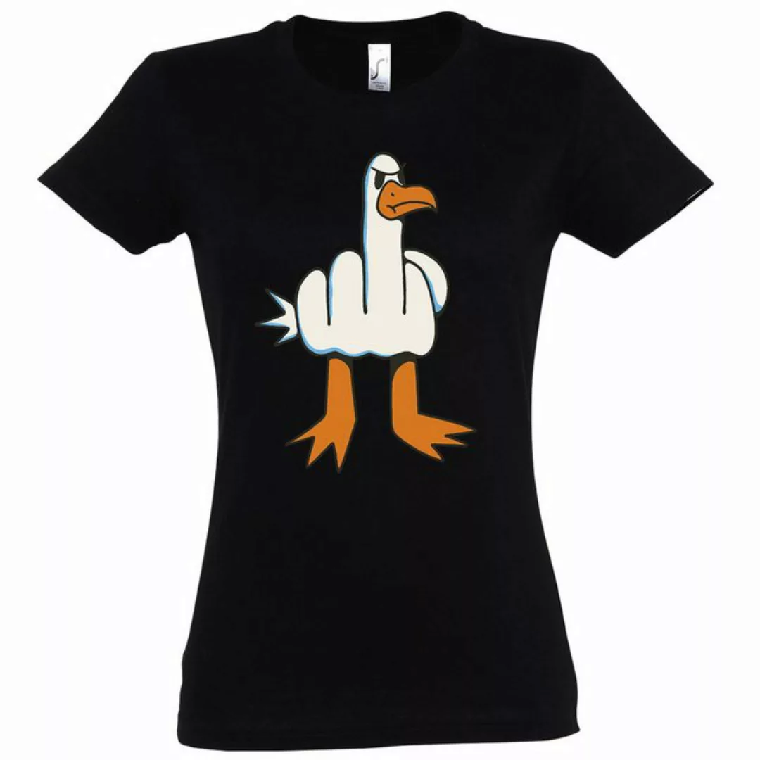 Youth Designz Print-Shirt Möwe Finger Damen T-Shirt mit modischem Frontprin günstig online kaufen