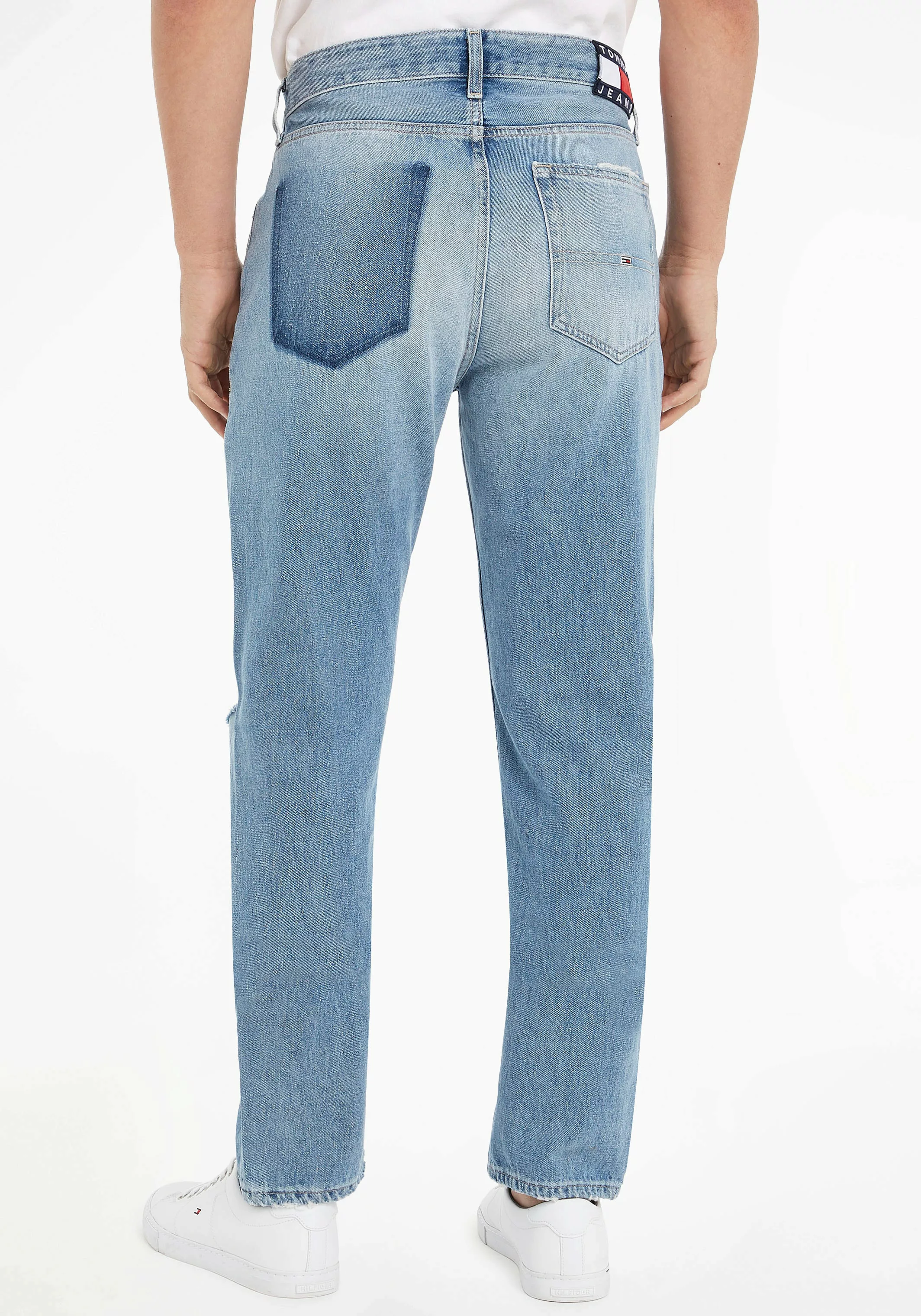 Tommy Jeans Straight-Jeans RYAN RGLR STRGHT BG8016 mit Abrieb- und Destroye günstig online kaufen