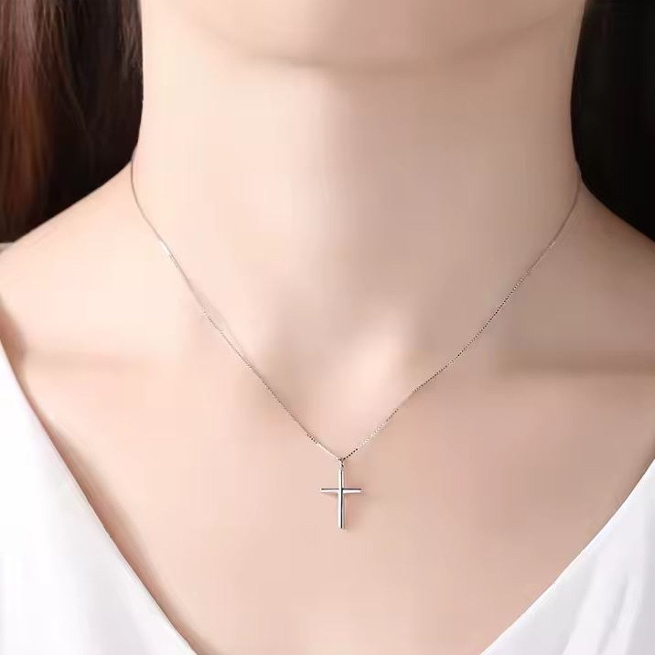 KARMA Kette mit Anhänger Damen Kreuz günstig online kaufen