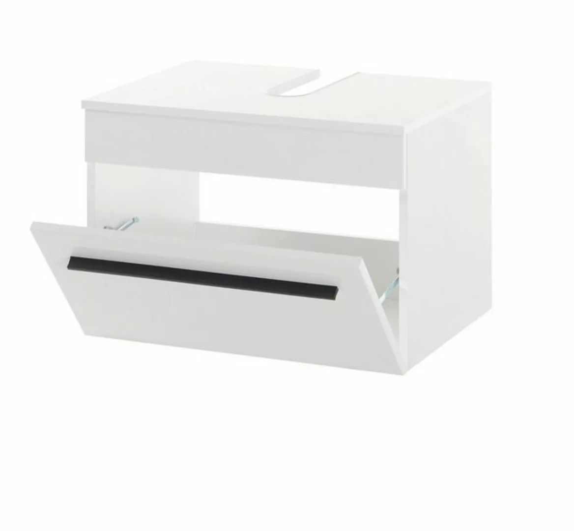 Furn.Design Waschbeckenunterschrank Design-D (Hängeschrank in weiß Hochglan günstig online kaufen