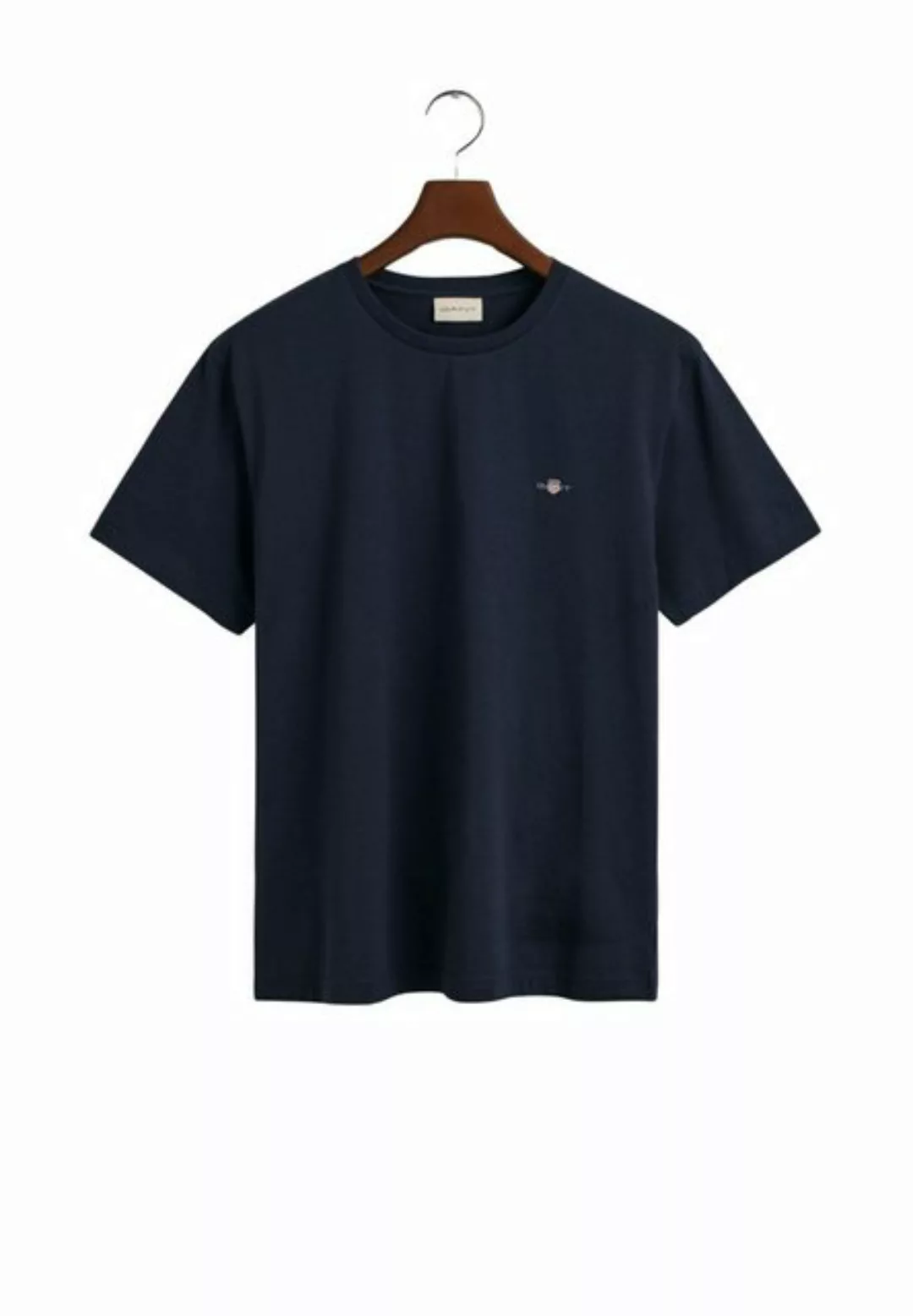 Gant T-Shirt SLIM SHIELD V-NECK T-SHIRT mit einer kleinen Logostickerei auf günstig online kaufen