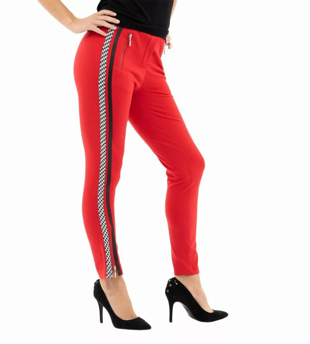 incasual Treggings Stoffhose figurbetont mit Paspelstreifen günstig online kaufen