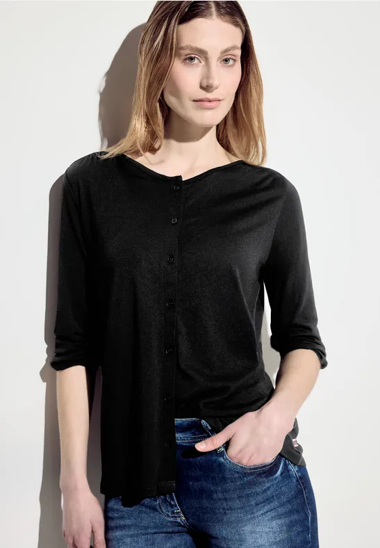 Cecil 3/4-Arm-Shirt, in Unifarbe günstig online kaufen