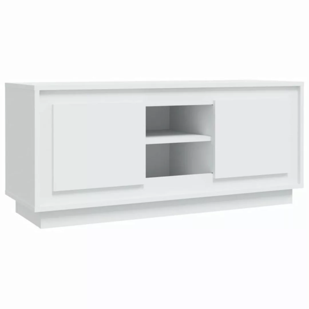 furnicato TV-Schrank Weiß 102x35x45 cm Holzwerkstoff günstig online kaufen